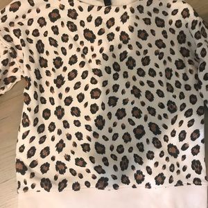 Cheetah print sweatshirt